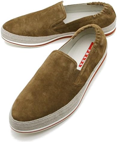 Amazon プラダ Prada Prada Sportsメンズ スリッポン モカシンシューズ スニーカーsigaro ブラウン 4d2363 O53 E2q 6 並行輸入品 シューズ