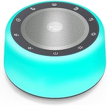 Kipcush Automatic Tibetan Singing Bowl Sound Machine, 11 Soothing Sound Therapy Tones, Touch Night Light, Smart Timer & Memory, Plug-in White Noise Machine for Sleep, Meditation, Yoga & Relaxation