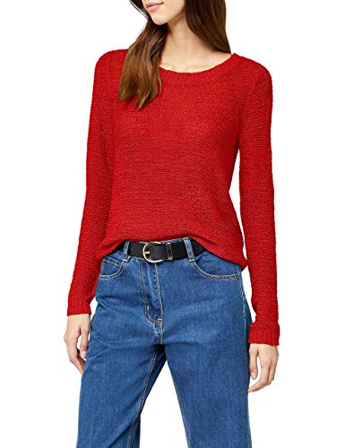 Only 15113356, Pull Femme - Rouge (High Risk Red) - Taille S