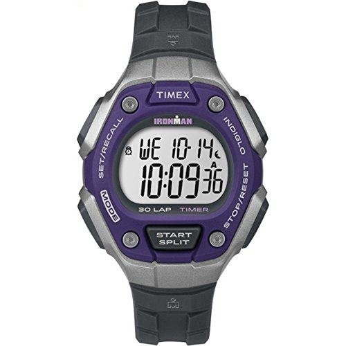 (タイメックス) Tinexレディース腕時計 アイアンマン 30Lap デジタルクォーツ Mサイズウォッチ Womens Black/Silver-Tone/Purple