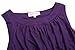 Sleeveless A-Line Swing Vintage Dress for Women Crew-Neck Size XL Purple