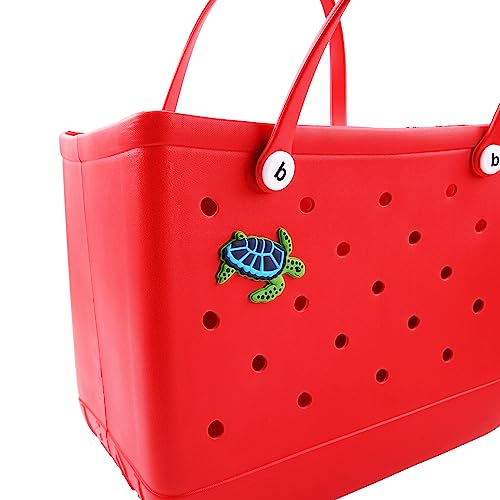 Turtle Charm Accessory for Bogg Bag and Simply Southern Tote,Cute Decorative Inserts Accessories for Beach Bag3