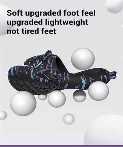 Spotted Starlight Shark Slides,Starry Sky Cloud Anti-Slip Quick Drying, Gradient Cloud Shark Slippers Unisex4