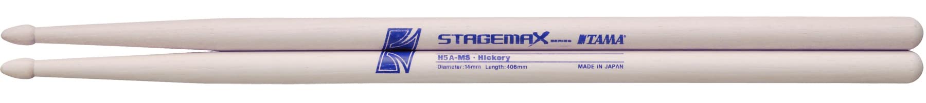 Tama Stagemax TAMA-H5A-MS Drum Sticks Pair Length 406 mm Diameter 14 mm Unvarnished