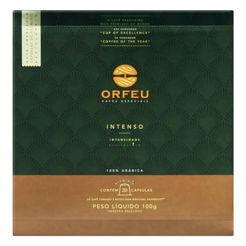 ORFEU Cápsulas De Café Orfeu Intenso Compatível Com Nespresso Contém 20 Unidades