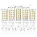 CHEERBEE G9 LED ściemniana, naturalna biel 4000 K, 3 W G9 żarówka LED, zamiennik halogenu 28 W 33 W 40 W, gwint G9 LED do piekarnika, lampy do szafy, 340 lm, AC 230 V, bez migotania, opakowanie 5 szt