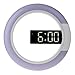 LHQ-HQ Lodówka Led Hollow Wall Zegary Wystrój Home Decor Multi-Function Alarm Temperatura Ring Light Cyfrowy Zegar Ścienny White Zegar ścienny do domu