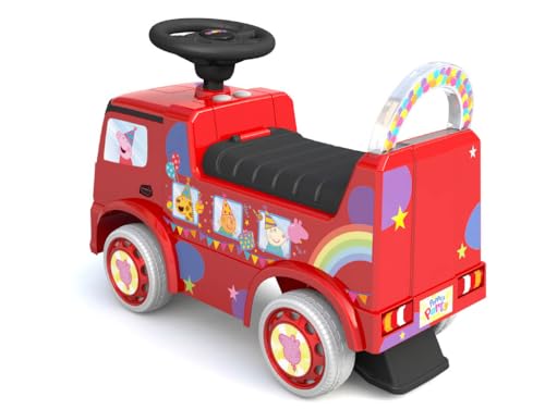 Image of Best Ride On Cars Peppa Pig Party Bus Toddler Foot to Floor Push Car