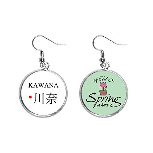 Joyas de primavera Kawana Japonesa de sol rojo y pendientes colgantes para decoración de moda