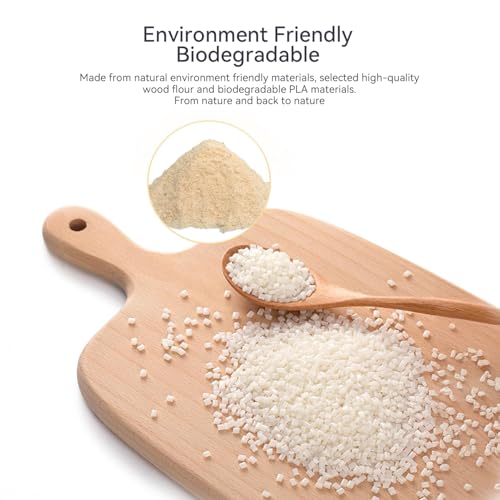 Image of Official CREALITY Wood Filament PLA 1.75 mm, Wood 3D Printer Filament, More Than 30% Real Wood, Smooth Silk Texture, Toughness, 1kg(2.2lbs) /Spool 3D Printing Filament, for All FDM 3D Printers