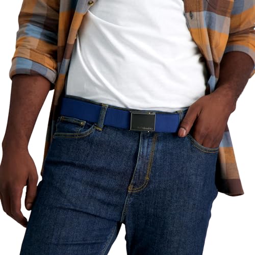Columbia Unisex-Adult Military Web Belt-Adjustable One Size Cotton Strap and Metal Plaque Buckle3