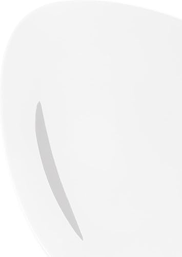 Miniatura 4 de Alessi Colombina - Plato plano de porcelana blanca, 12-1/4 x 10-3/4 pulgadas, 6 unidades