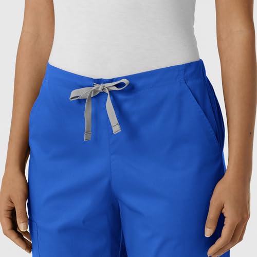 Image of Wink W123 Women's Flex-n-Reach Track Scrub Pant, Black, Large Petite