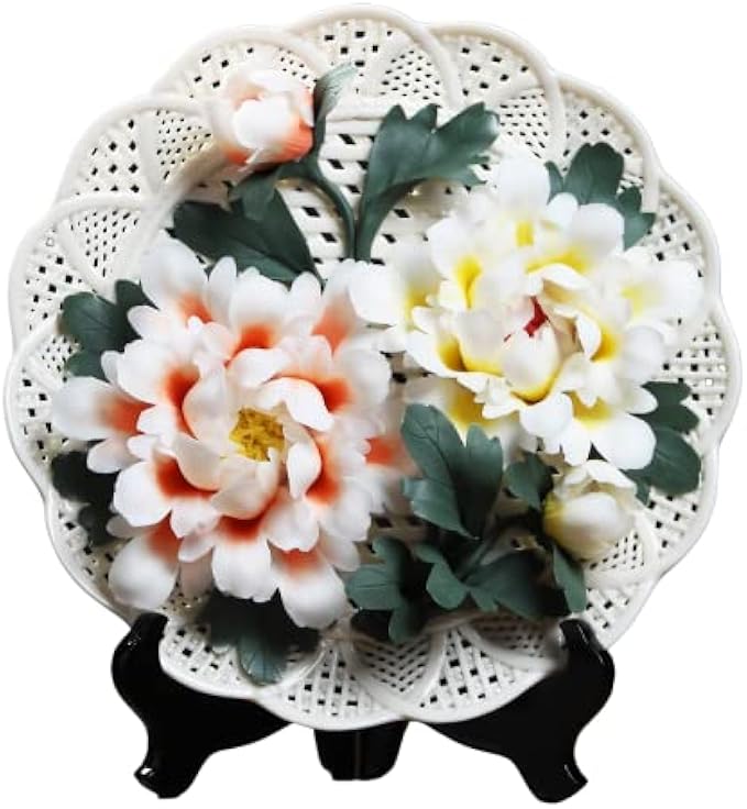 Chandler Decorative Plate Porcelain Handmade Masterpiece of Art 3D Non Commercial Art Work with Stand (m275NO9SS)