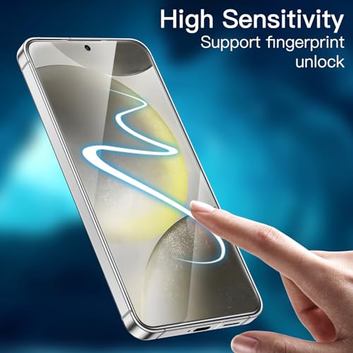 Image of JETech Screen Protector for Galaxy S24, with Camera Lens Protector, 2+2Pack | HD Clear Tempered Glass Guard, Fingerprint ID Compatible, Anti-Scratch Protection