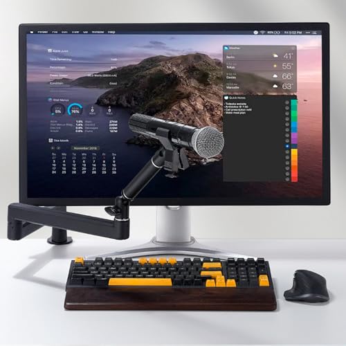 Support de microphone pivotant et bras de micro ajustable pour podcast