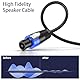 GCTBL 3M 2Pack Speakon auf Speakon Kabel, Professionelles 12 Gauge Audiokabel DJ/PA Lautsprecherkabel mit Twist Lock