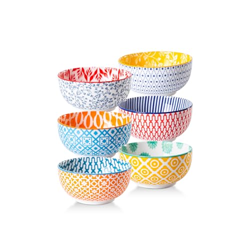 Cerkik Keramik Dessertschalen Set - 350 ml kleine Müslischale für...