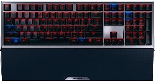 Cherry Electronics G80-3930LYBEU-2 Series G80-3930 MX 6.0 Keyboard, USB Interface, US 104 + 4 Key Layout, MX Red Keyswitch, Rk Technology, 17.87" W x 5.78" D x 1H, Black
