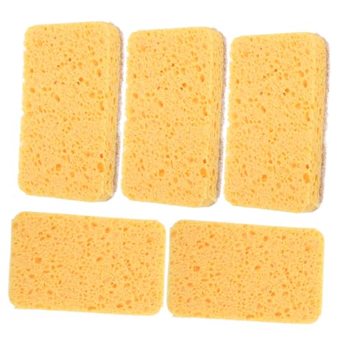 ABOOFAN 5Pcs Non Scratch Dish Scrubber Pads Super Absorbent Multi Function Cleaning Towels for Efficient Kitchen Cleaning Oil Safe for Cookware for Household