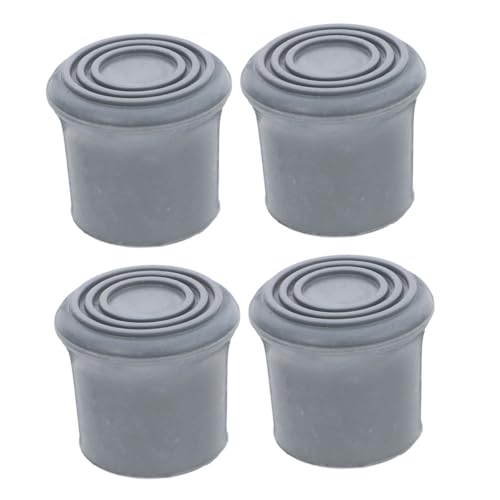 Balacoo Shower Bench Rubber Feet 4pcs Replacement Shower Chair Leg Caps Non-slip Pads for Bath Stool Walking Cane