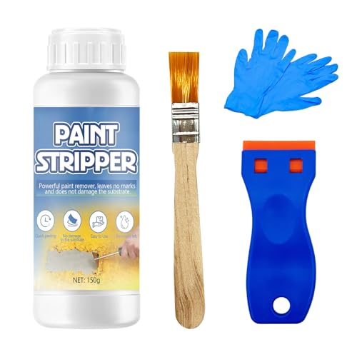 150g Decapante de Pinturas, Decapante para Madera Y Metal, Removedor de Pintura, Limpiador Y Disolvente De Pintura, Para Coches Maquinaria, Removedor Altamente Efectivo