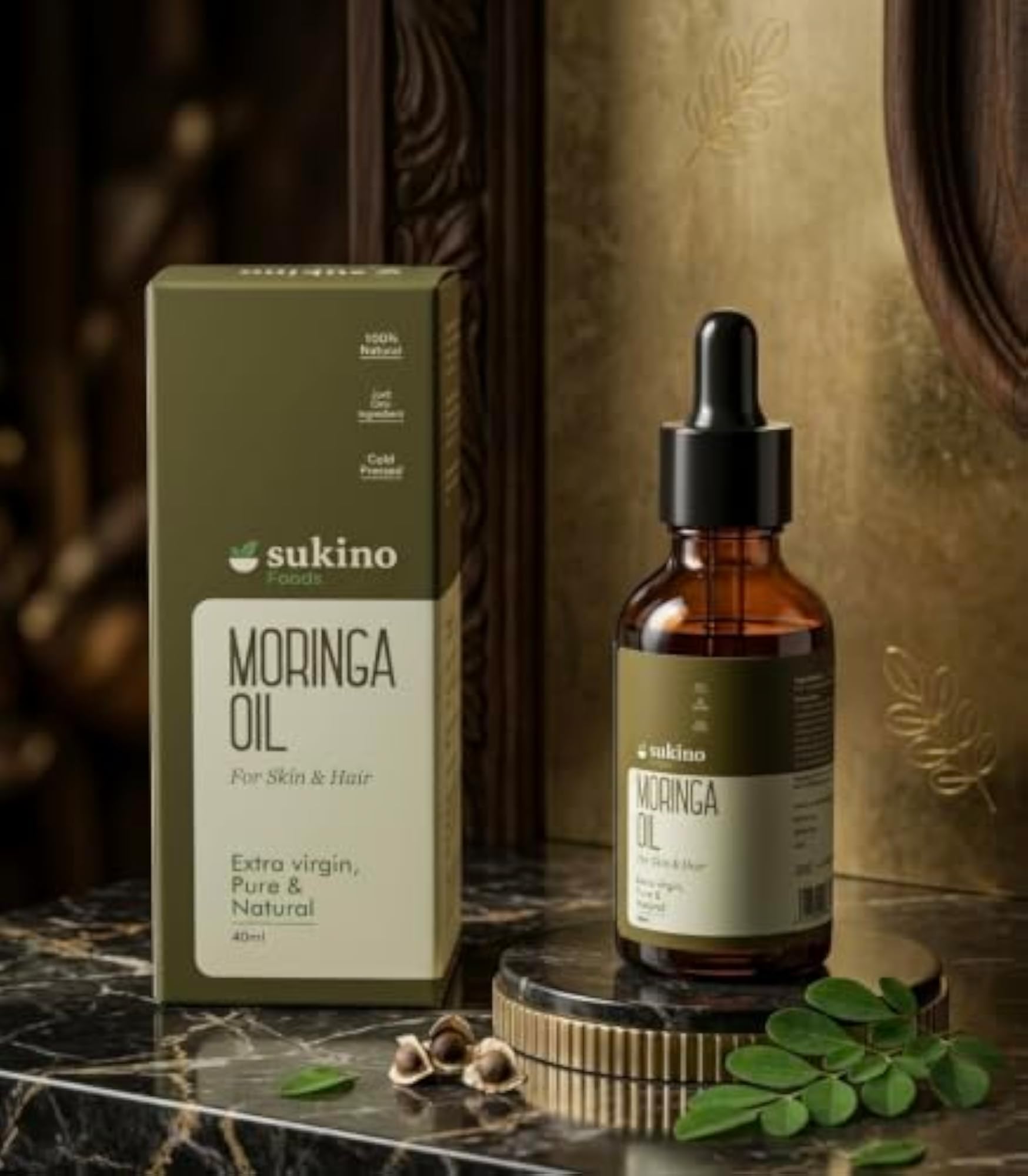 Moringa Oil, 100% Pure & Natural for Hair & Skin