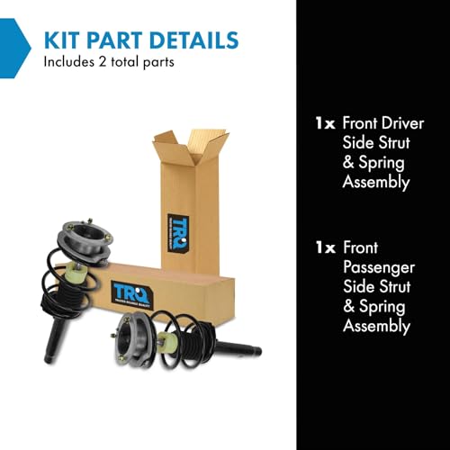 Image of TRQ Front Strut and Spring Assembly Set 2 Piece Compatible with 99-00 BMW 323i 00 BMW 323Ci 01-06 325Ci 01-05 325i 99-00 328i 00 328Ci 01-06 330Ci 01-05 330i