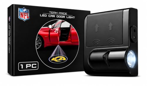 Image of LED Car Door Light - Officially Licensed NFL Wireless Projector - Show Your Team Pride - Battery Powered, Easy Install