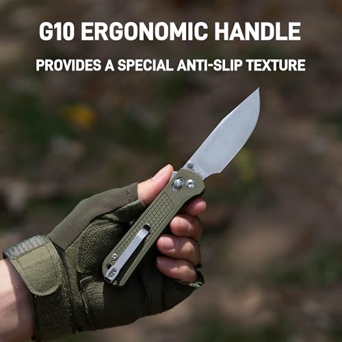 Image of CJRB Bolt Pocket Knife for Men, 3.25'' AR-RPM9 Steel Blade, Recoil Lock V2