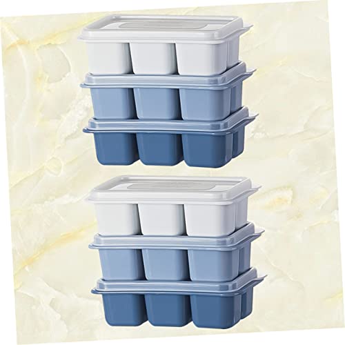 Pack de 6 moldes de cubitos de hielo de plástico DIY miniatura 2
