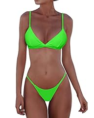 Neon Green Thong Bikini
