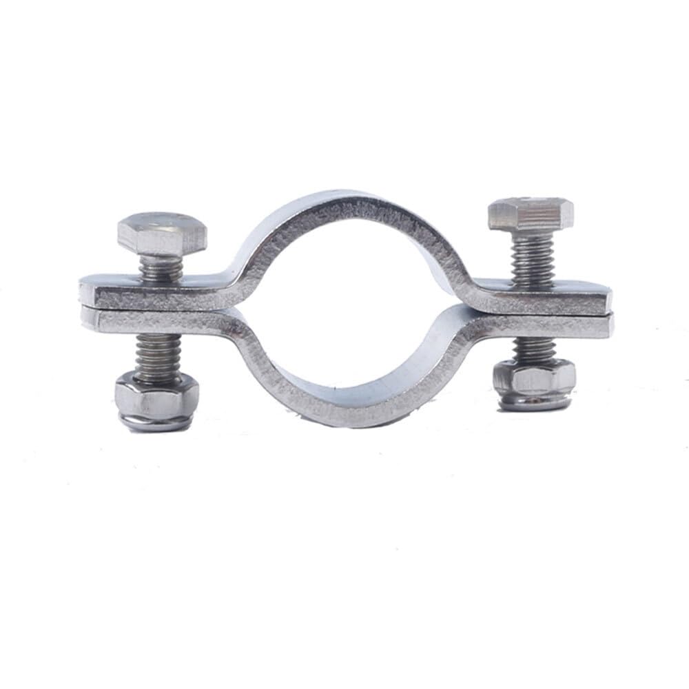 1pcs Fit 15-219mm OD Tube 304 Stainless Steel Pipe Hanger Bracket Clamp Suppoert Clip Homebrew(Fit 114-120mm OD Tub)