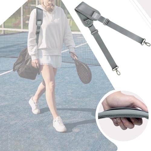 Image of 59 Inch Shoulder Straps, Soft with Ultra-Thick Fixed Shoulder Pad, Two Way Independently Adjustable Buckle Replacement Straps for Laptop Bag Messenger Bag Tool Bag Luggage,Gray