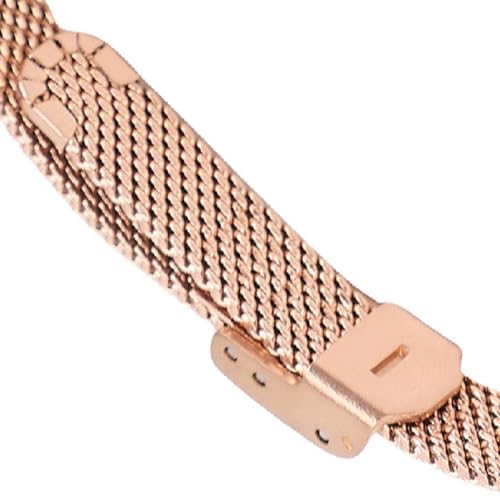 ASHATA Smart Armband, Tragbares Aktivitäts Fitness Tracker Band, Bluetooth 5.3 Gesundheits Tracker, Täglich Wasserdicht, Fernfotografie, mit App, Visualisierte Trainingsdaten (Gold)