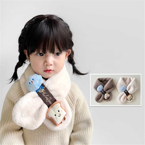 Children Plush Scarf Crossing Styles Kids Scarf Warm Baby Neck Wrap Stylish Scarf For School Travel & Outdoor Fun Ages 3-104
