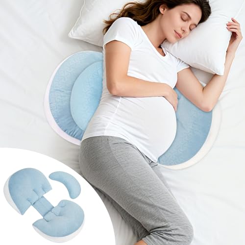Pregnancy Pillow, Pregnancy Wedge Pillow for Sleeping Portable, M...