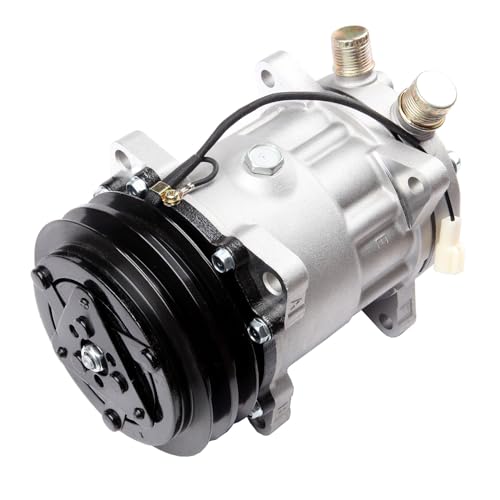 Image of SCITOO AC Compressor fit for Hyundai Excel 1.5L 1986-1989 | Fast Cooling, Ultra Low Noise (≤72 dB)Air Conditioner Compressor with Clutch, Easy Installation, 8104 2259344000 22411179000