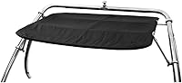 Vista 13 de FASWORX Soportes universales para barcos Bimini en torre de wakeboard, lona superior 600D Bimini, marco y abrazaderas, toldo universal