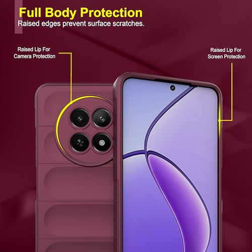 Image of Zapcase Back Case Cover for Realme 13 5G | Compatible for Realme 13 5G Back Cover | Liquid Silicon Magic Case with Camera Protection | Plum
