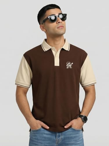 Image of Veirdo Men's Polo T-Shirt - Regular Fit Casual Half Sleeve Collar Tee, Stylish Solid Color Summer Wear, Comfortable Everyday Fashion Top (Sizes S-2XL)