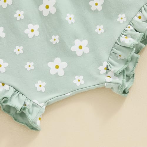 Newborn Baby Girl 4th Of July Outfit Ruffle Short Sleeve Romper Stripe Star Shorts Headband 3Pcs Summer Clothes4