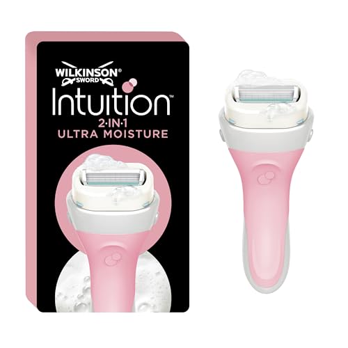 WILKINSON SWORD - Intuition Ultra Moisture Razor and Blade For Women | Pack of 1 Blade and Handle| No Shave Gel Needed