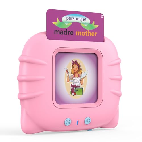 Juguetes Educativos Juguetes Tarjetas Didácticas para 2 3 4 5 Años De Edad, Tarjetas Flash de 224 Palabras, Juguetes Preescolares Montessori, Regalos De Cumpleaños Rosado…