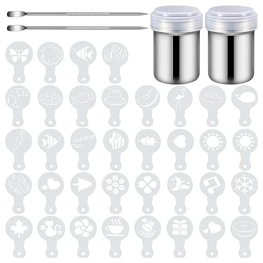 72-Piece Coffee Decoration Set with Shakers