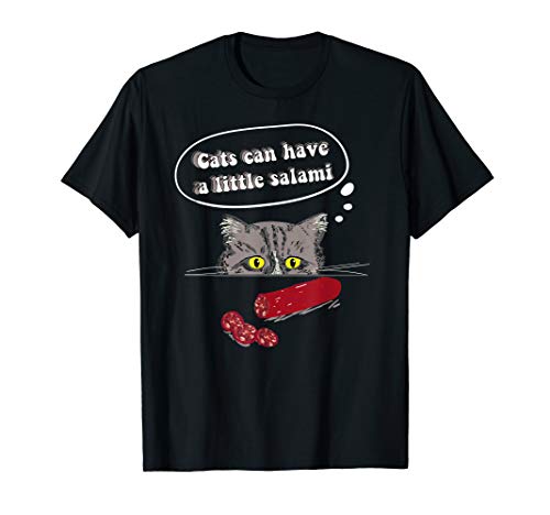 Can Cats Have Salami? Meme T-Shirt