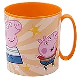 Stor 350 ML Peppa Pig Freundlichkeit ZÄHLT Micro Becher, Bunt