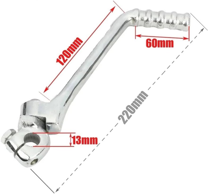 Motorcycle Start Lever Motorcycle 13mm Kick Start Starter Lever Pedal for KAYO SSR SDG BSE 50cc 70cc 90cc 110cc 125cc 140cc 150cc 160cc