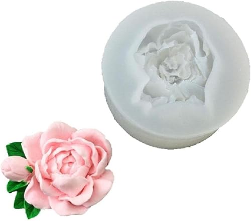 Gardenias - Molde de silicona de jazmín para fondant, molde de chocolate, herramientas de decoración de pasteles, accesorios de cocina, moldes para