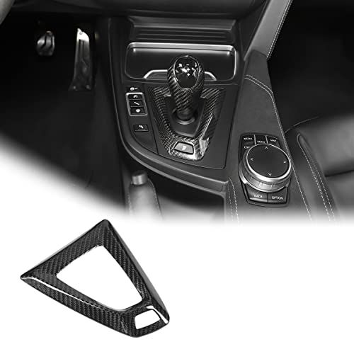 YIWANG 100% Real Carbon Fiber Car Interior Gear Shift Frame Trim for BMW M3 M4 Left Hand Drive Accessories